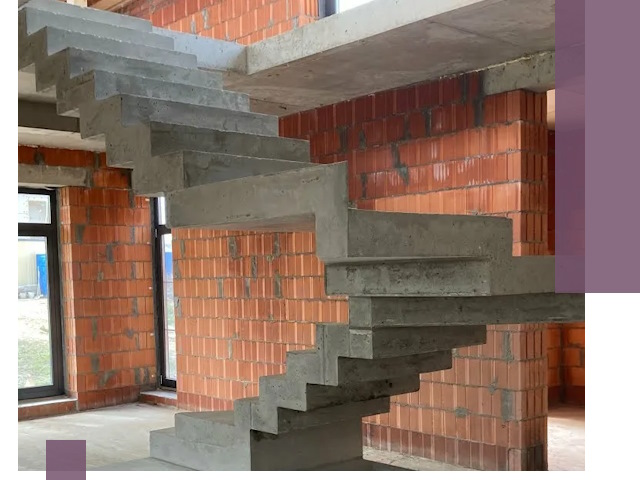 Изготовление бетонных лестниц под ключ в Кисловодске