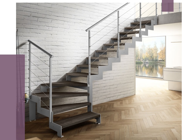 Г-образные лестницы под ключ в Кисловодске от 38766 руб. | ПРОЛЁТ-Ксл