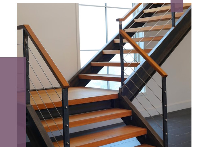 Изготовление лестниц на металлокаркасе в Кисловодске от 19784 руб. | ПРОЛЁТ-Ксл