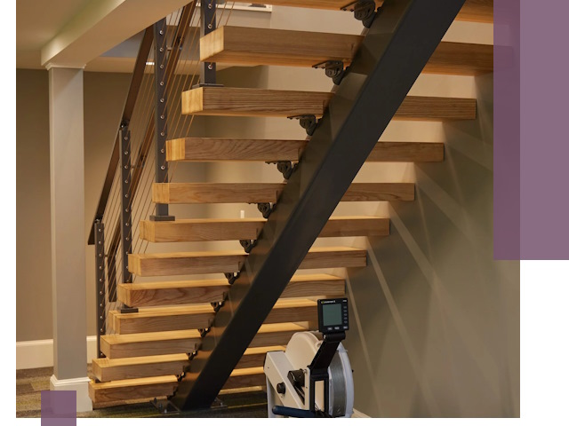 Лестницы на монокосоурах под ключ в Кисловодске - изготовление и монтаж