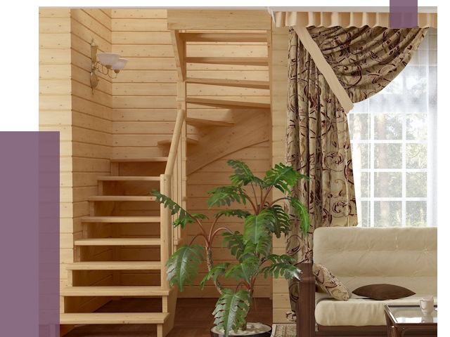 Лестницы для дачи в Кисловодске от 79403 руб.  | ПРОЛЁТ-Ксл