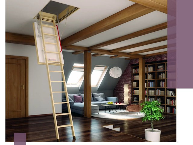 Чердачные лестницы под ключ в Кисловодске: изготовление и монтаж