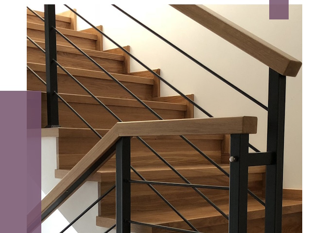Обшивка металлической лестницы деревом в Кисловодске от 4545 руб. 