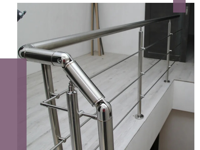 Перила из нержавеющей стали в Кисловодске от 9411 руб. под ключ | ПРОЛЁТ-Ксл
