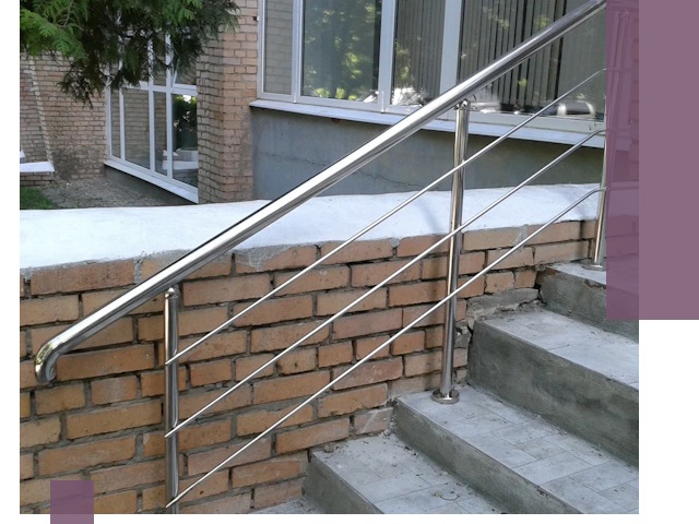 Перила из нержавеющей стали высокого качества в Кисловодске