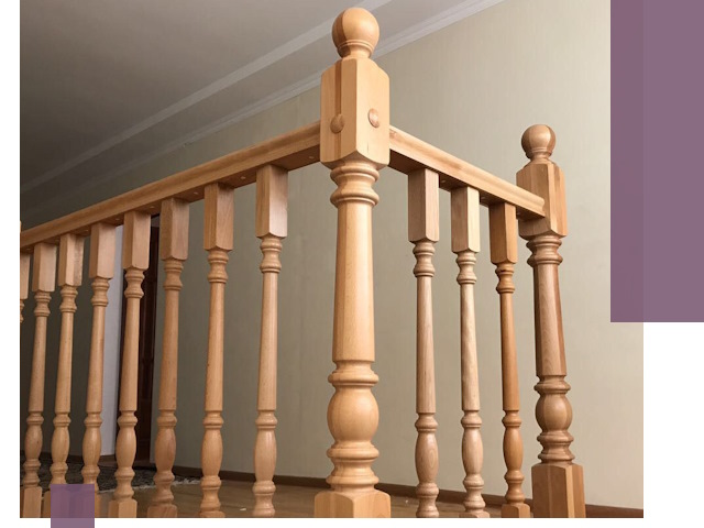 Деревянные перила на заказ в Кисловодске: монтаж и изготовление