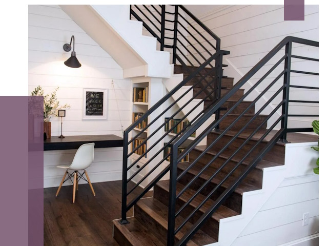 Перила для лестницы в доме в Кисловодске от 7753 руб. — ПРОЛЁТ-Ксл