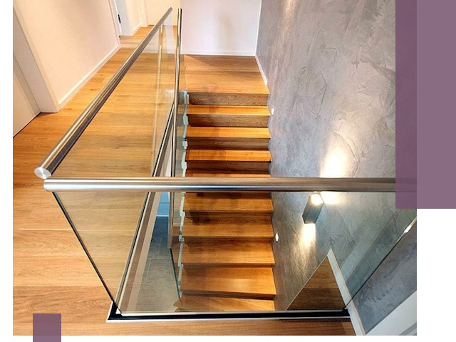 Перила для лестницы в доме — изготовление и монтаж в Кисловодске