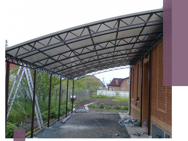 Профессиональный монтаж навесов под ключ в Кисловодске