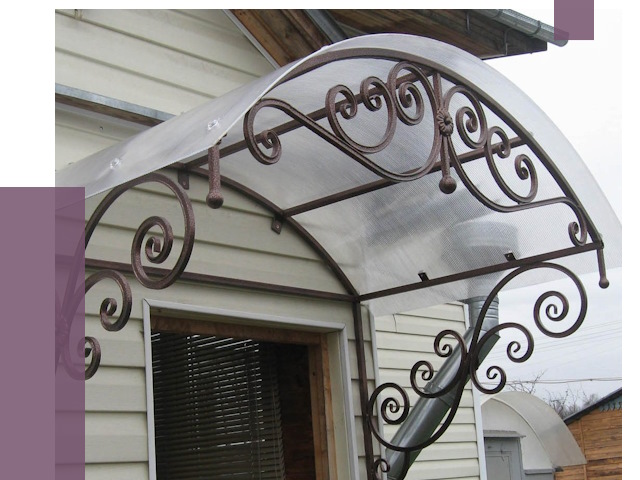 Изготовление козырьков в Кисловодске от 7700 руб. — заказать | ПРОЛЁТ-Ксл