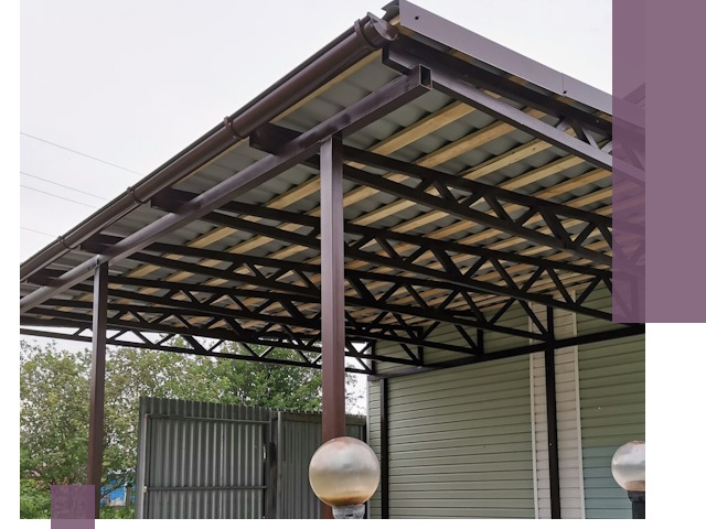 Навесы под ключ в Кисловодске: изготовление, монтаж и гарантия