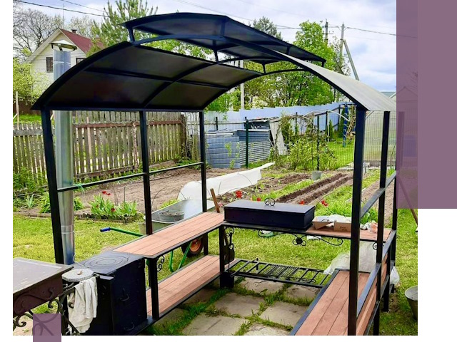 Навесы для барбекю в Кисловодске: изготовление, монтаж и демонтаж