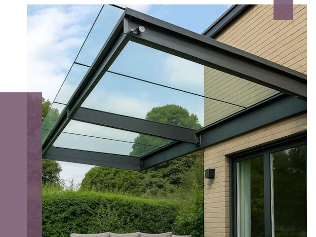 Стеклянные навесы и козырьки в Кисловодске от 12833 руб.