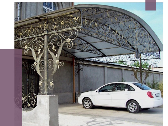 Кованые навесы в Кисловодске от 15239 руб. | ПРОЛЁТ-Ксл
