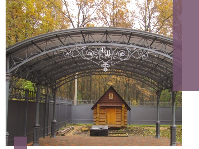 Кованые навесы премиум-класса под заказ в Кисловодске