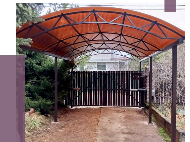 Арочные навесы в Кисловодске от 13314 руб. — изготовление и монтаж | ПРОЛЁТ-Ксл