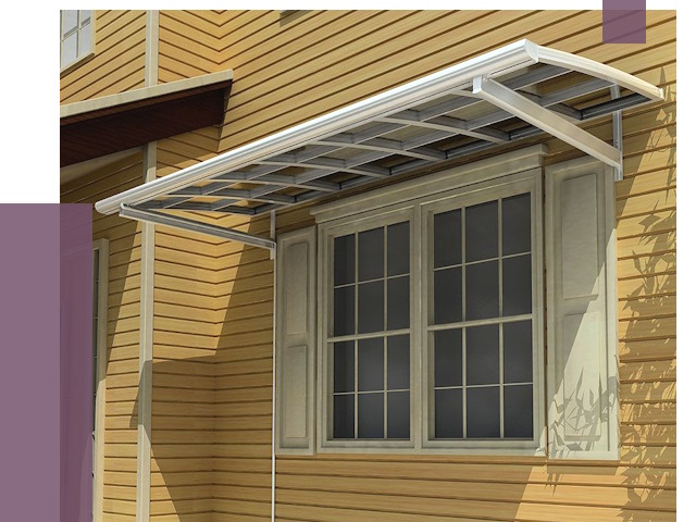 Козырьки над окнами в Кисловодске от 7967 руб. — монтаж, покупки | ПРОЛЁТ-Ксл