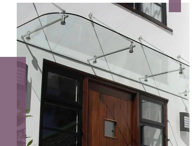 Стеклянные козырьки в Кисловодске от 19784 руб. | ПРОЛЁТ-Ксл