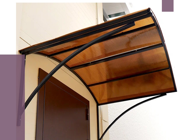 Недорогие козырьки в Кисловодске от 7935 руб.  | ПРОЛЁТ-Ксл