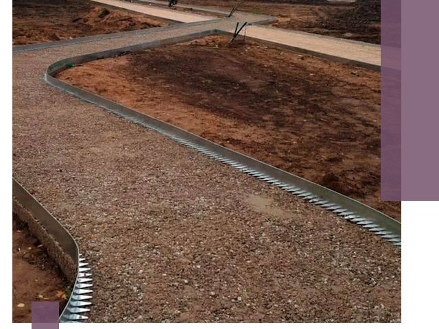 Металлические бордюры под ключ в Кисловодске — изготовление и монтаж